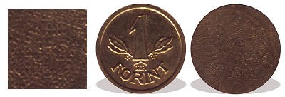 Mini érme sárgaréz.
