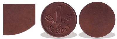 Mini érme vörösréz.