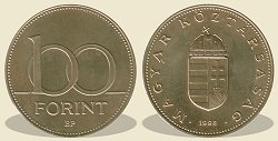 1998-as 100 forintos BU fnyezett