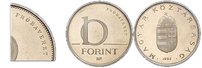 1992-es 10 forint prbaveret PP