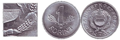 1 forintos alumnium nyers lapka