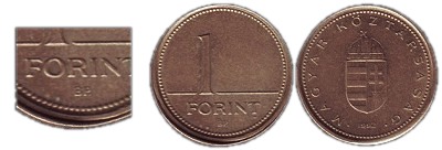 1992-es 1 forint hibs flrevert veret