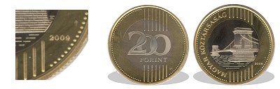 2009-es 200 forint proof tükörveret