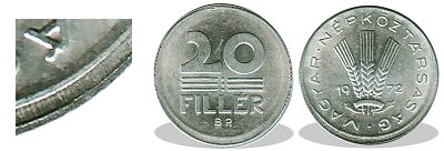 1972-es 20 fillr flrevert veret