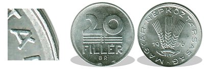 1976-os 20 fillr flrevert veret