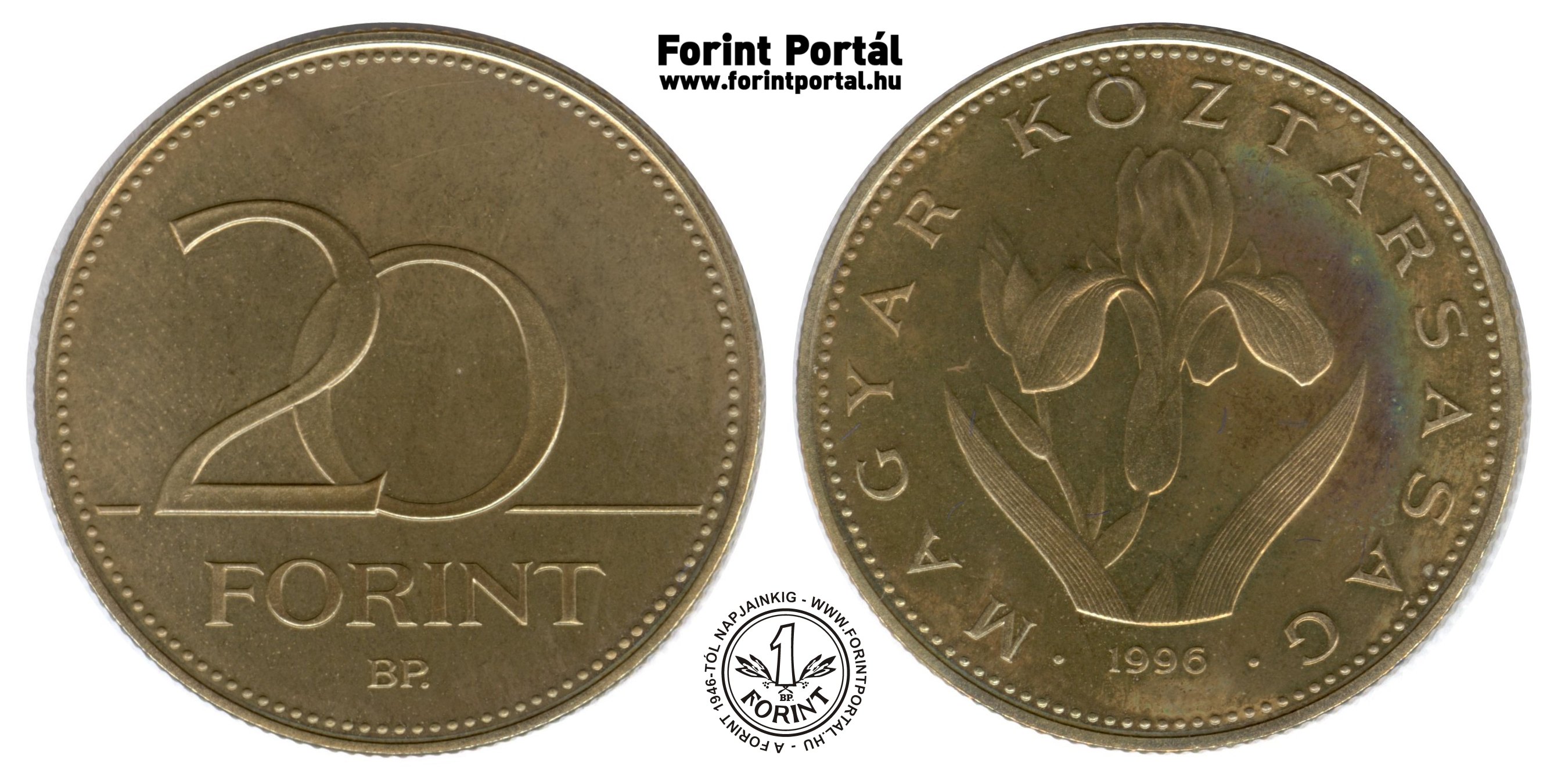 1996 20 forint - Forint Portál Numizmatika - A Forint 1946-tól ...