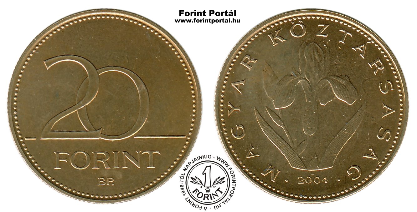 2004 20 forint - Forint Portál Numizmatika - A Forint 1946-tól ...