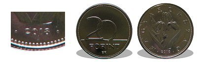 2018-as 20 forint BU fnyestett