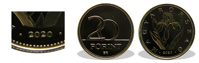 2020-as 20 forint BU fnyestett