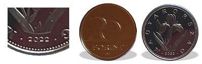 2022-es 20 forint proof tükörveret