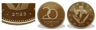 2023-as 20 forint proof t�k�rveret