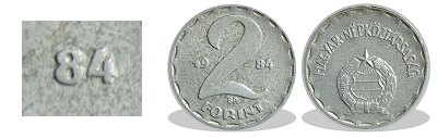 1984-es 2 forint alumnium