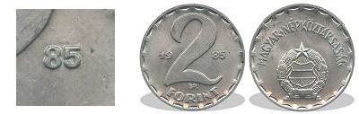 1985-s 2 forint alumnium