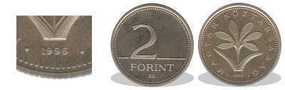 1996-os 2 forint proof tkrveret