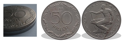 1948-as 50 fillr alpakka artex veret
