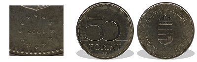 2004-es 50 forint Az eurpai Uni tagja prbaveret BU