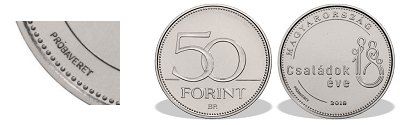 2018-as 50 forint Családok éve Próbaveret