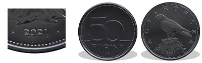 2021-es 50 forint BU fnyestett