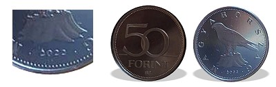 2022-es 50 forint proof tkrveret
