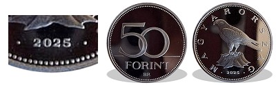 2025-�s 50 forint proof t�k�rveret