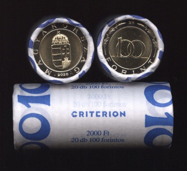 2020-as Bi-metl 100 forintos rolni - (2020 100 forintos rolni)