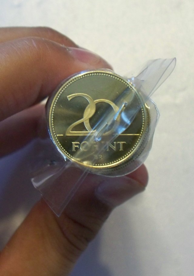 2005-s 20 forintos PROOF rolni - (2005 20 forintos rolni)