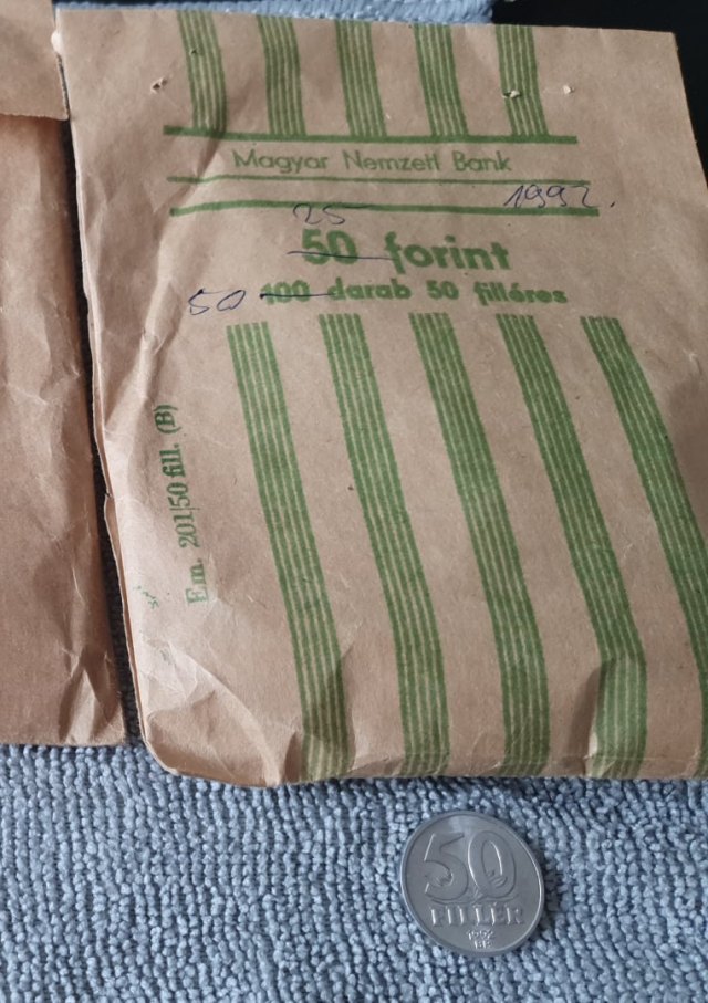 1992-es 50 fillres paprtasak - (1992 50 fillres paprzacsk)