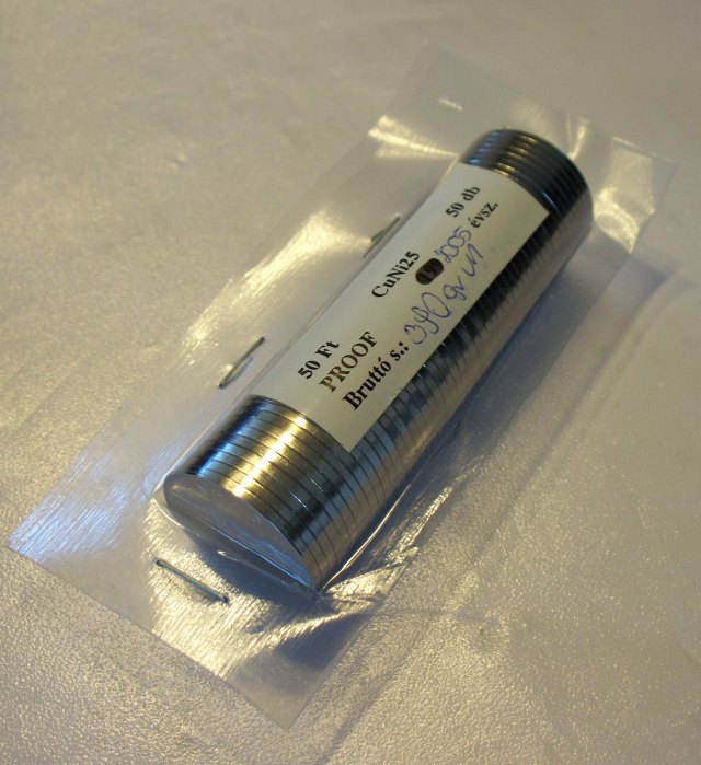 2005-s 50 forintos PROOF rolni - (2005 50 forintos rolni)