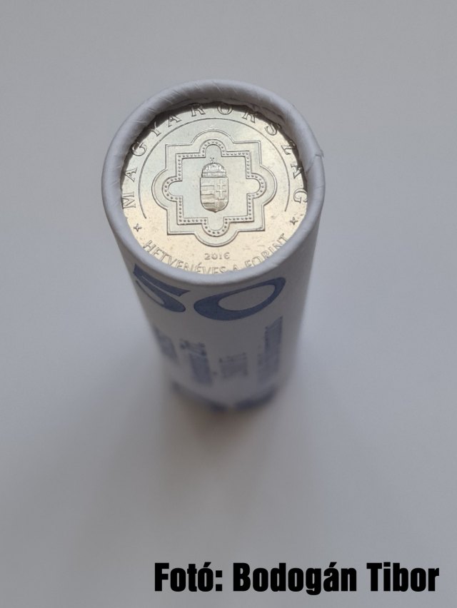 2016-os 50 forintos Hetven ves a forint rolni - (2016 50 forintos 70 ves a forint rolni)